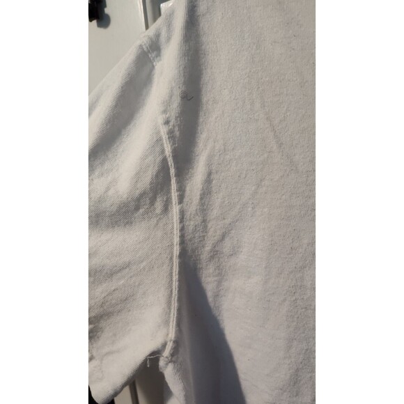 Vintage Champion Stitched T-Shirt White Adult Medium Embroidered Logo Fast Ship - Picture 4 of 12